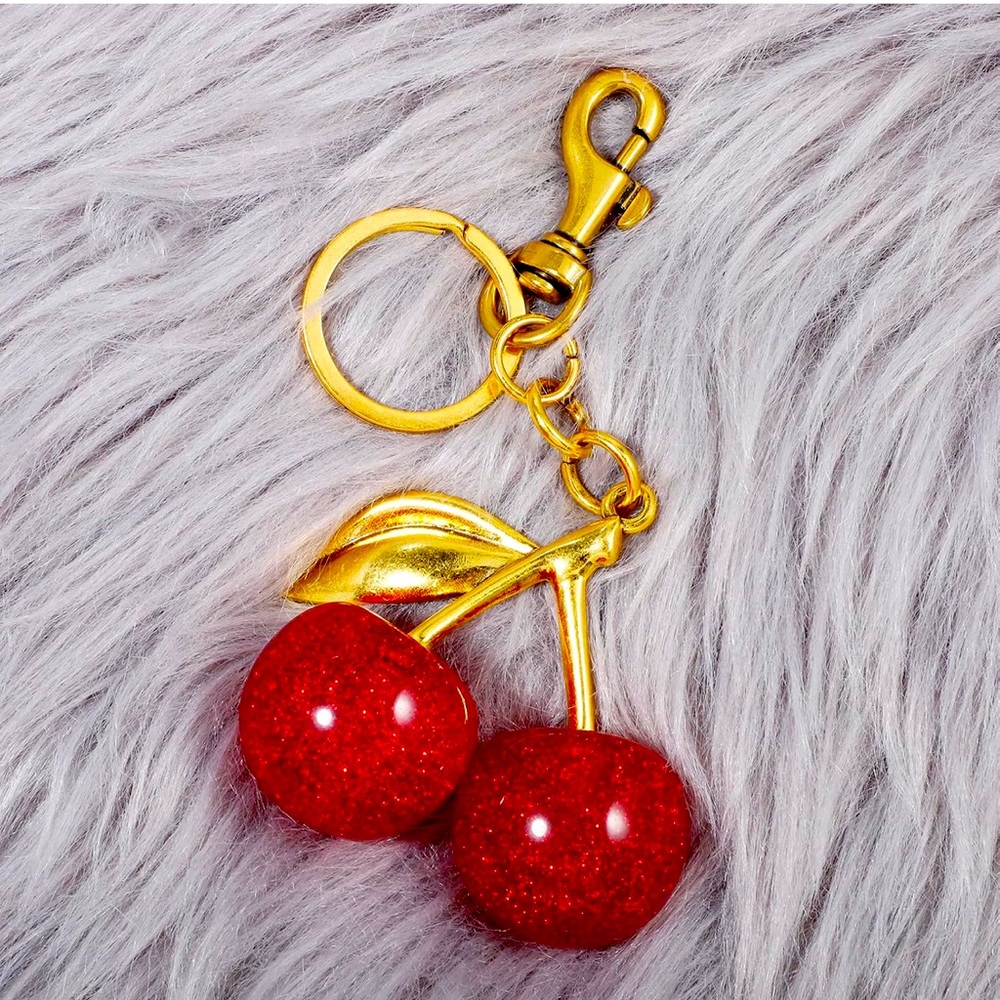 Cherry Bag Charm/ Keychain